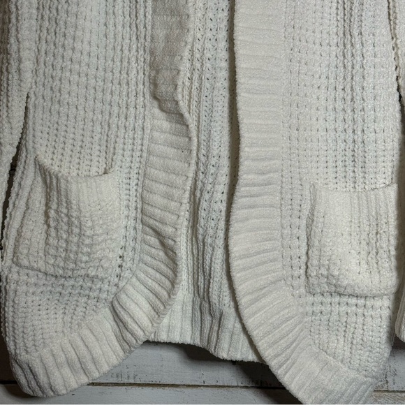 No Boundaries Women's White Open Cardigan Size XS - Picture 2 of 5